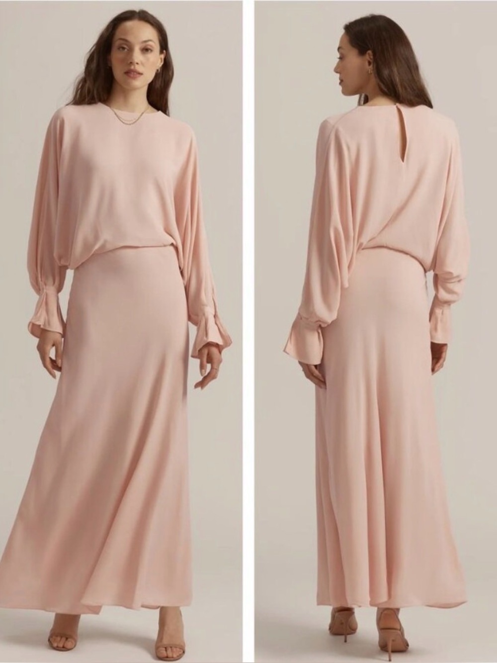 Favorite Daughter Soft Blush Pink Maxi Dress